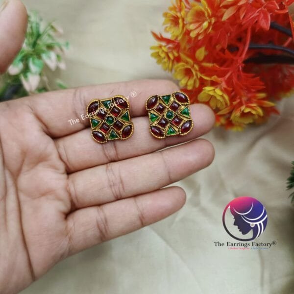Traditional Antique Kemp Stone Studs - Image 4