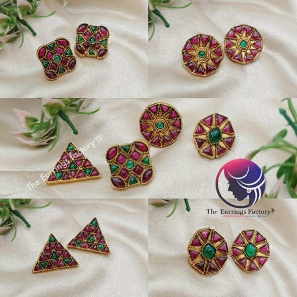 Traditional Antique Kemp Stone Studs