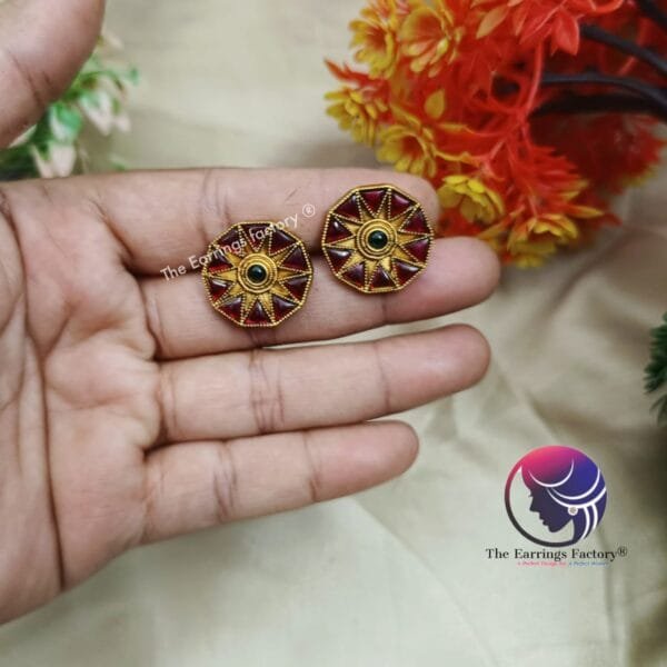 Traditional Antique Kemp Stone Studs - Image 5