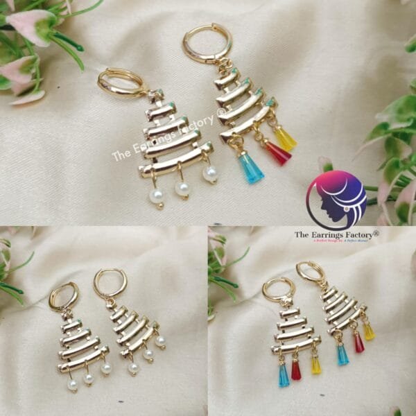 Western Premium weightless Golden Hoop Ring Earrings