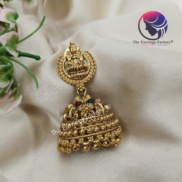 Traditional Antique Lakshmi  Jhumka - Image 3