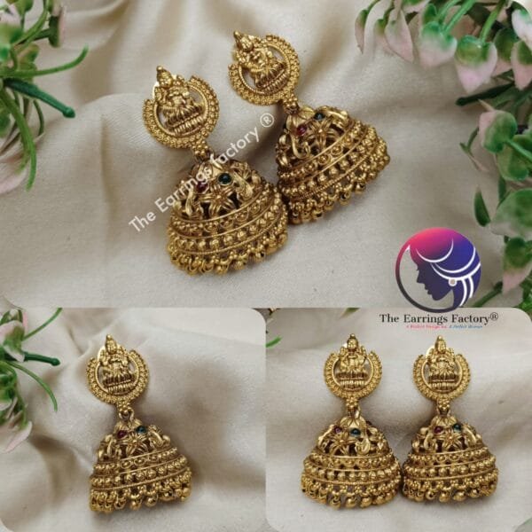 Traditional Antique Lakshmi  Jhumka