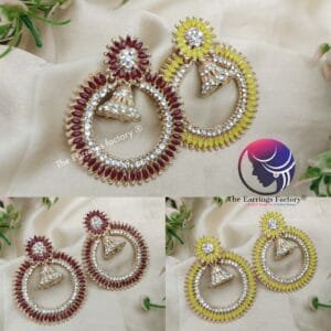 Fancy Golden stone Big Studs
