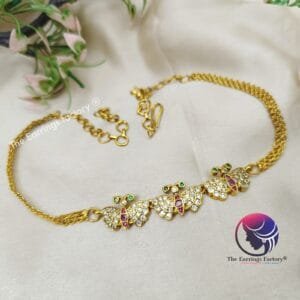 Premium Traditional Antique Butterfly Stone Neckset