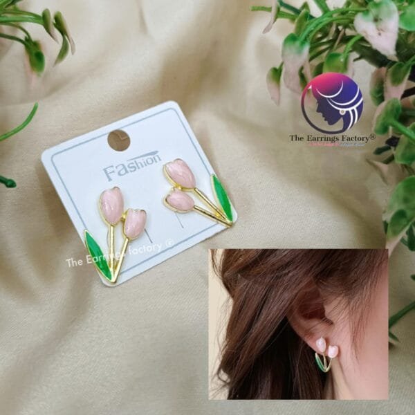 Trending Korean Tulip flower Studs