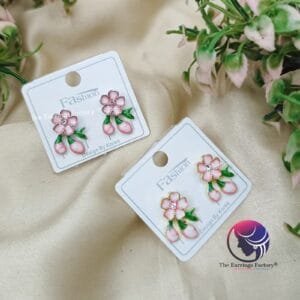 Trending Korean Stylish Silver | Golden Floral Studs