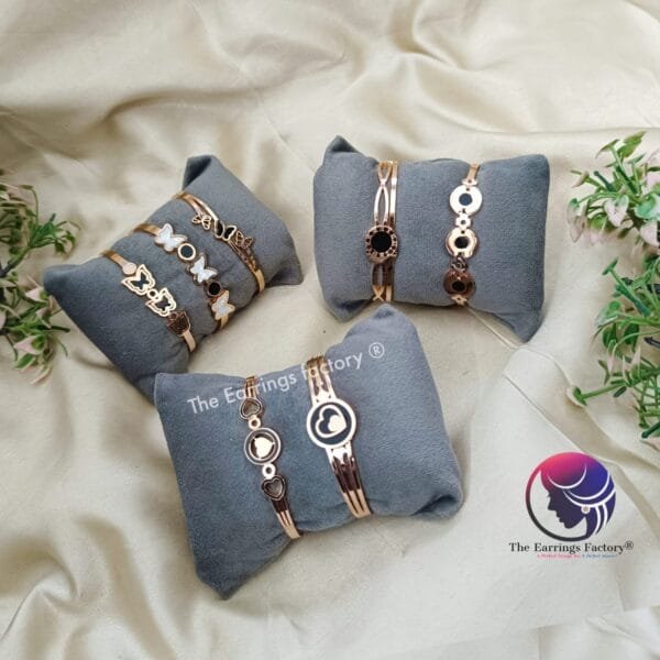 Anti Tarnish Rose Gold Openable Kids Kada Bracelet - Image 2