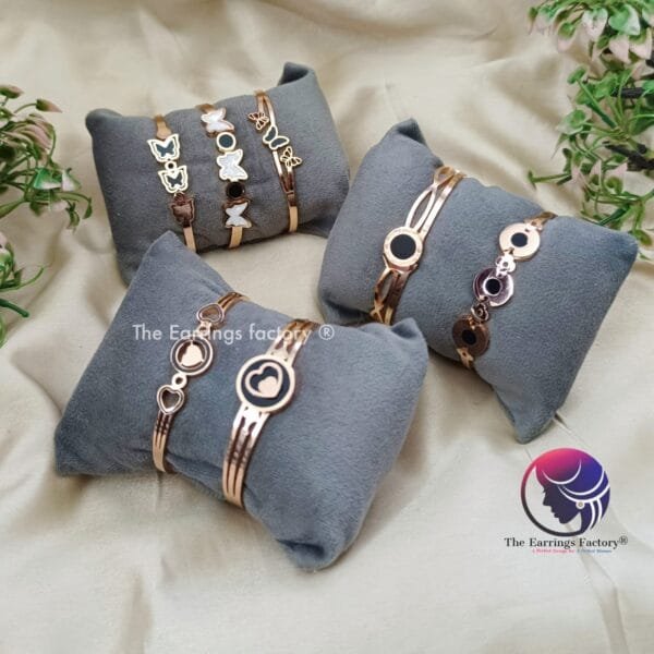 Anti Tarnish Rose Gold Openable Kids Kada Bracelet