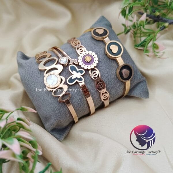 Anti Tarnish Rose Gold Openable Bracelet
