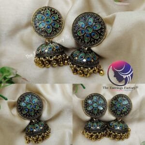 Classic Golden Peacock Jhumka