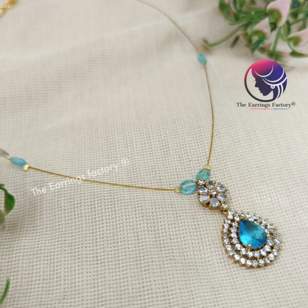Trending Invisible Golden Stone Necklace
