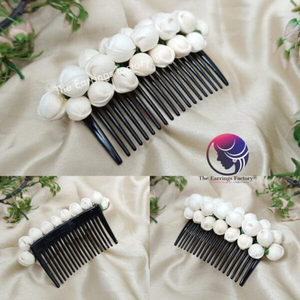 Stylish Artificial Jasmine Hair Comb slide Clip Hairpin