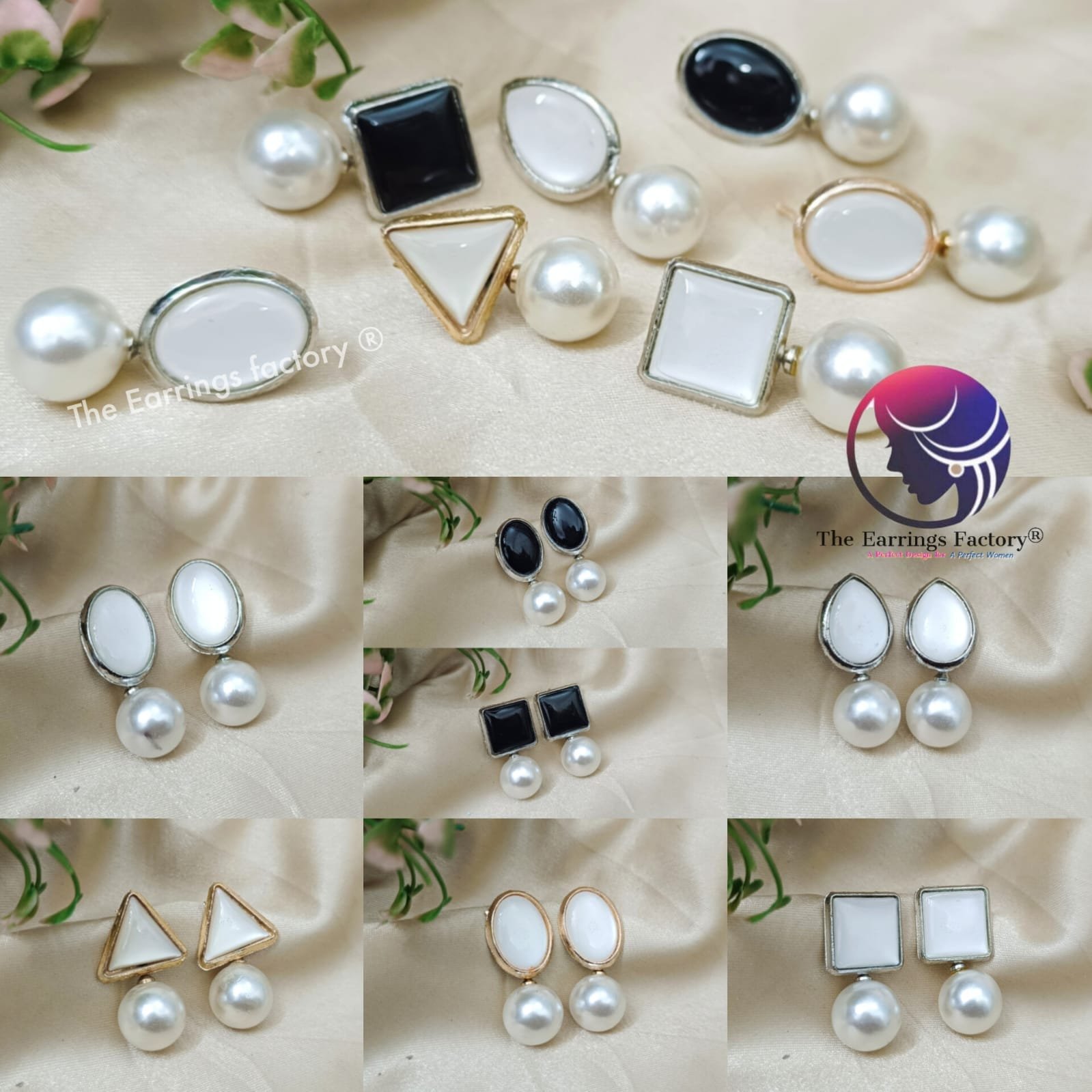 Western Pearl Ball Drop Earrings