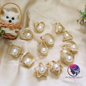 Western Golden Pearl Studs