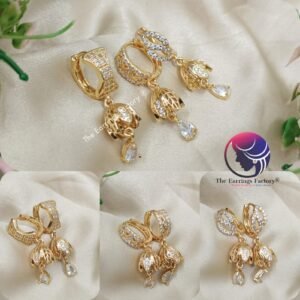Daily Wear Ring Type Stone Jhumka
