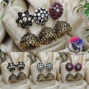 Traditional Antique Premium Stone Jhumka