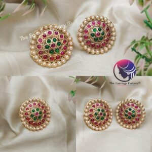 Traditional Golden Kemp Stone Big Studs