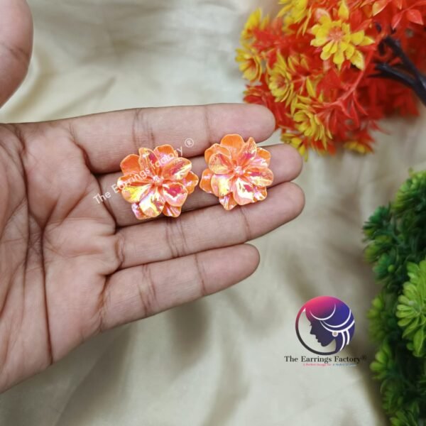 Fancy Glitter Floral Western Studs - Image 3