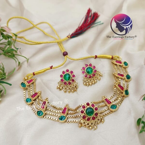 Premium Antique Neckset With Earrings - Image 2