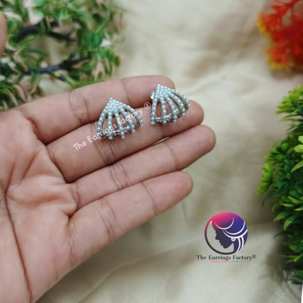 Western Silver | Golden Pearl Earring - Image 2