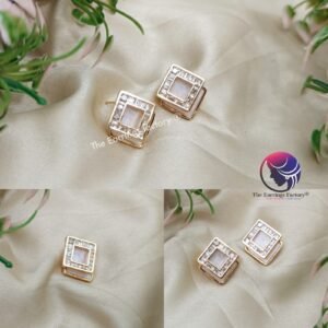 Traditional AD Stone Daily wear Golden Studs