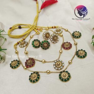 Trending Antique Stone Neckset with Earrings