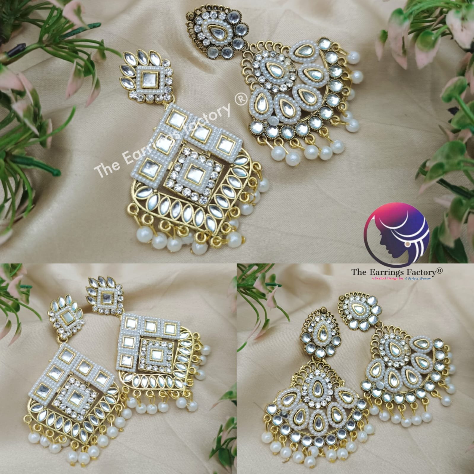 Weightless Kundan Pearl | wedding | Party wear Earrings