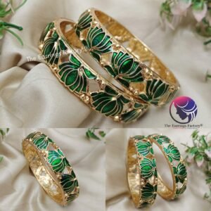 Traditional Antique Colourful Lotus Bangles