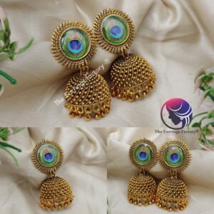 Classic Golden Peacock Jhumka