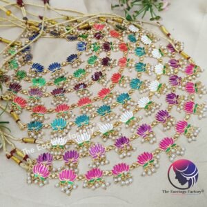 Trending Lotus Neckset With Earrings