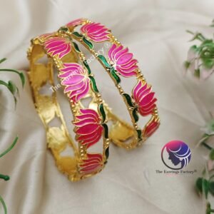Traditional Antique Colourful Lotus Bangles