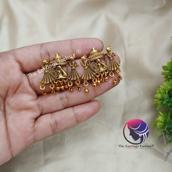 Trending Golden | Silver Beads Studs - Image 3