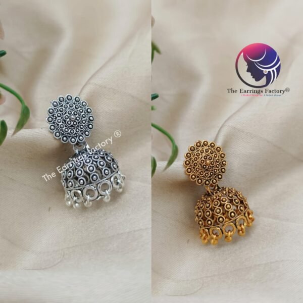 Trending Golden | Silver Jhumka - Image 2
