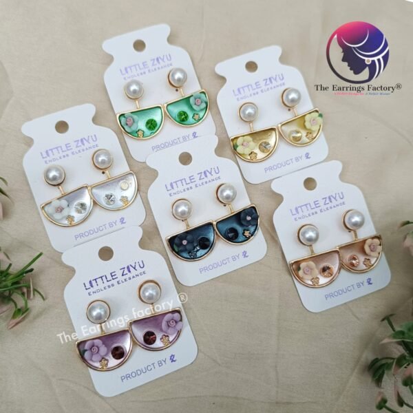 Premium Western Crystal Stone Floral Earrings