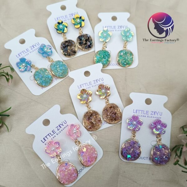 Premium Western Floral Stone Earrings