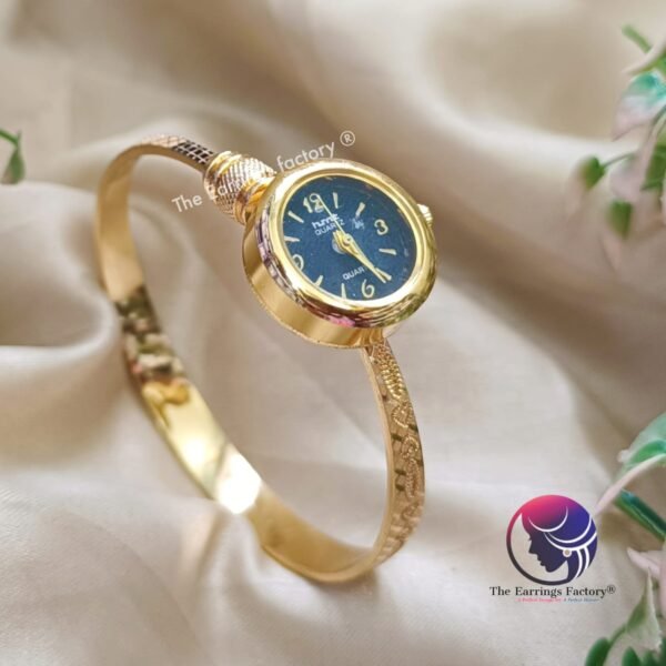 Premium Golden Openable Kada Watch Bracelet - Image 3