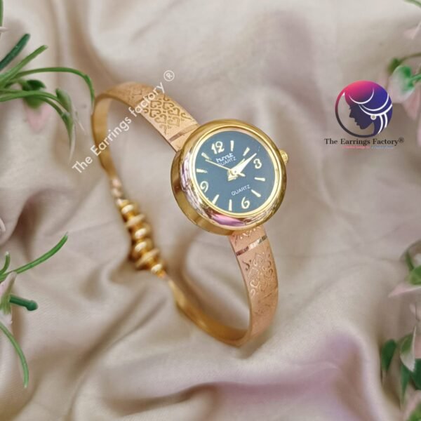 Premium Golden Openable Kada Watch Bracelet - Image 3