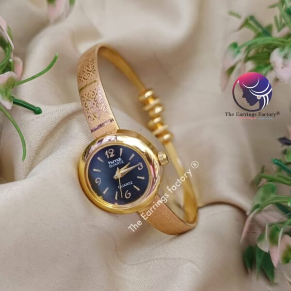 Premium Golden Openable Kada Watch Bracelet - Image 2