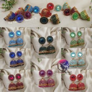 Traditional Golden Stone Jhumka