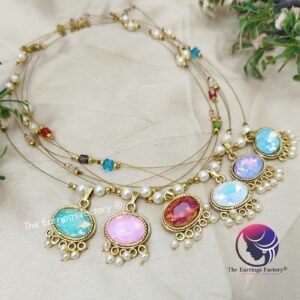 Trending Invisible Golden Stone Necklace