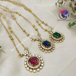 Trending Golden Crystal Stone Pendant Chain