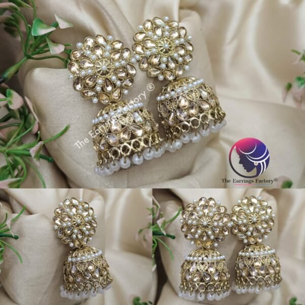 Kundan | wedding | Party wear Jhumka