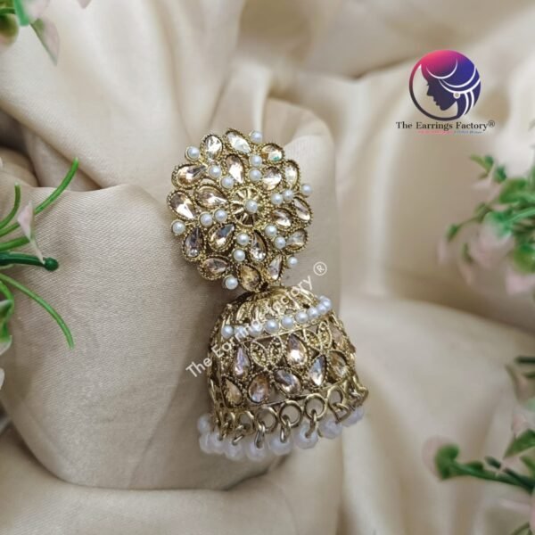 Kundan | wedding | Party wear Jhumka - Image 3
