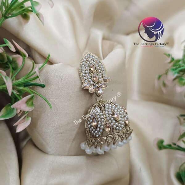 Kundan | wedding | Party wear Jhumka - Image 3