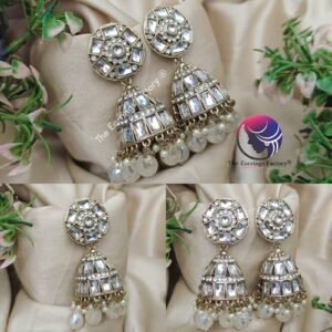 Kundan | wedding | Party wear Jhumka