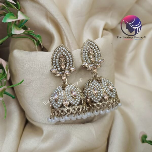 Kundan | wedding | Party wear Jhumka - Image 4