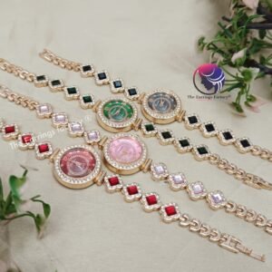 Stylish Crystal Stone Rose Gold Watch Bracelet