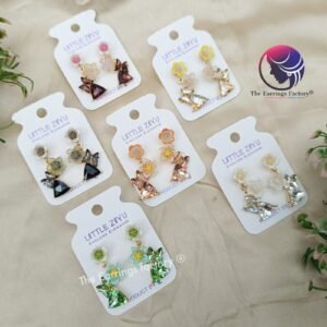 Premium Western Crystal Stone Floral Earrings