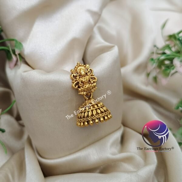 Traditional Antique Lakshmi Jhumka - Image 4