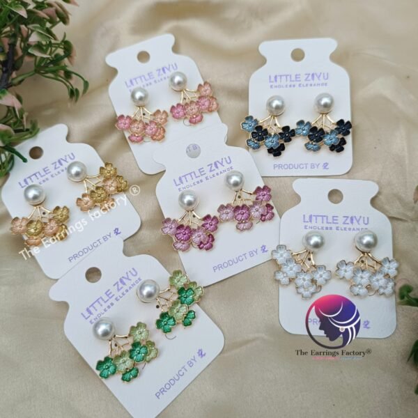 Premium Western Pearl Floral Earrings